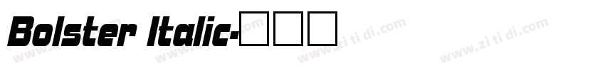 Bolster Italic字体转换
